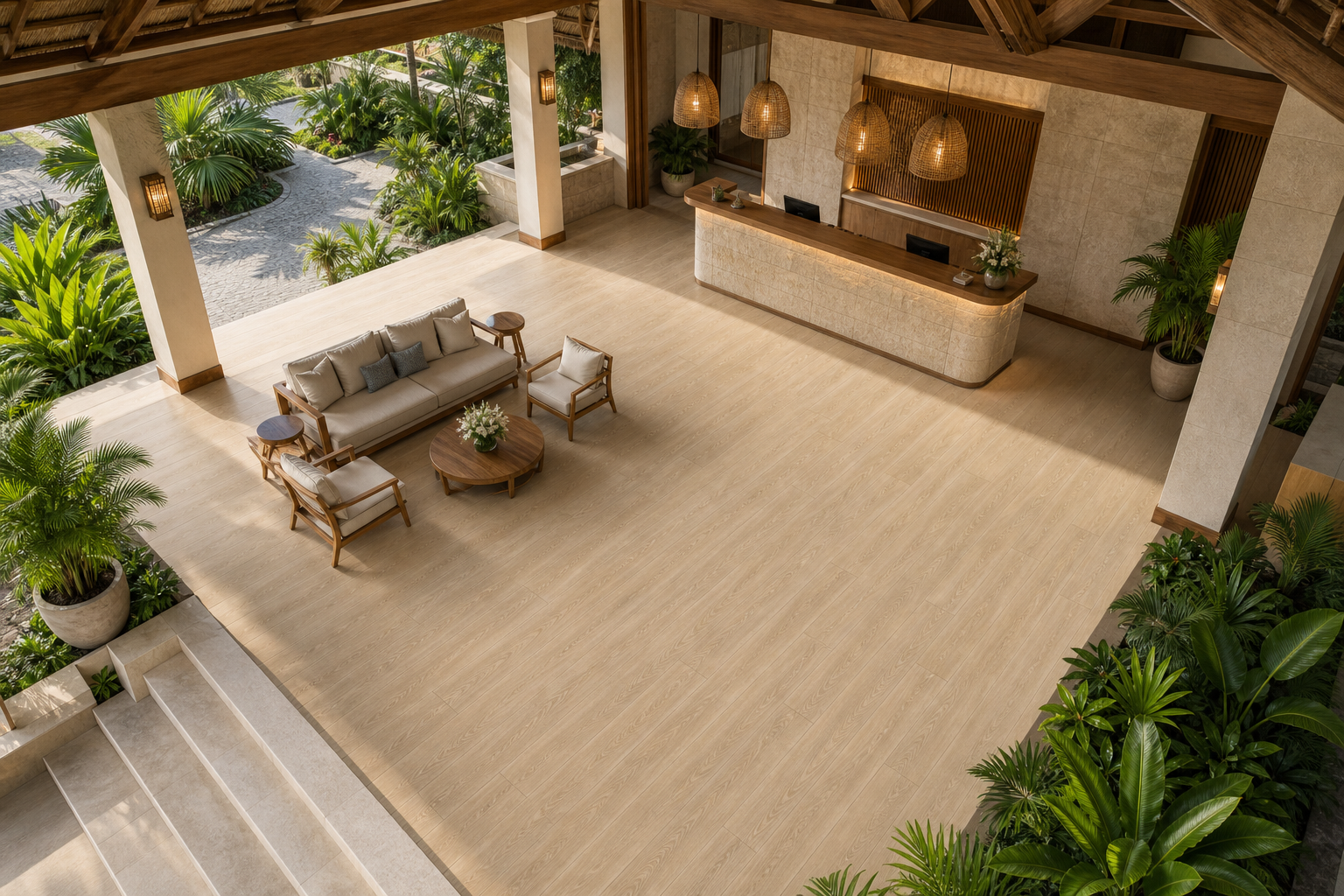 Dự án resort sử dụng Moduleo Laurel Oak 51282